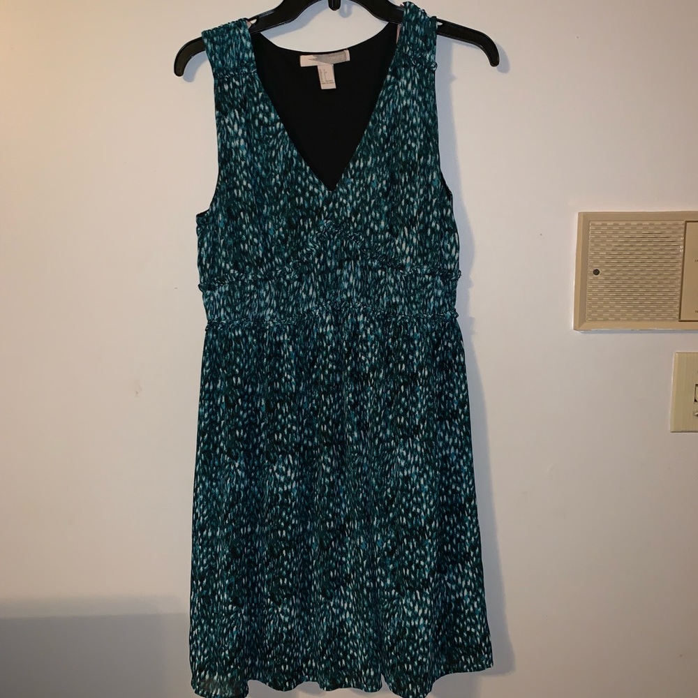 Forever21 contemporary blue print dress